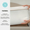 thumbnail image 4 of Martha Stewart 12 Inch Queen Medium Plush Dual-Action Cooling Gel Memory Foam Mattress with Soft Breathable CoolWeave Jacquard Quilted Top, 4 of 18