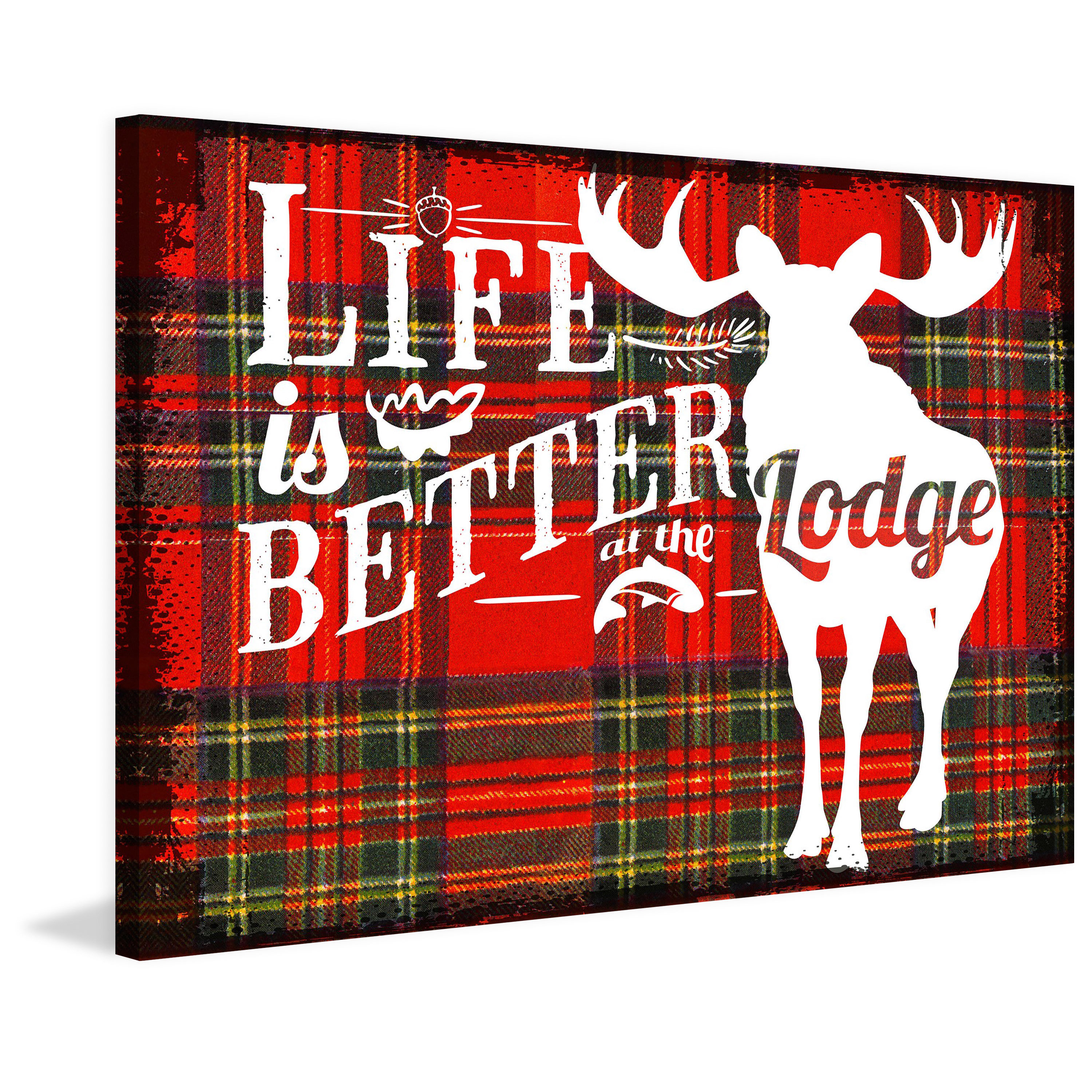 Marmont Hill "Lodge Life 2" Painting Print on Wrapped Canvas
