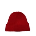thumbnail image 2 of Yea.Nice Beanie Soft Acrylic Cherry Red Folded Waffle Weave Beanie Hat Cap Snow, 2 of 3