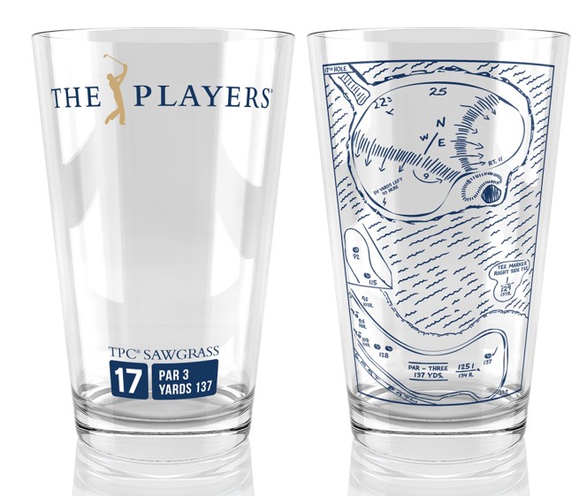 PINT GLASS PGA Tour Signature Hole Series TPC Sawgrass 17