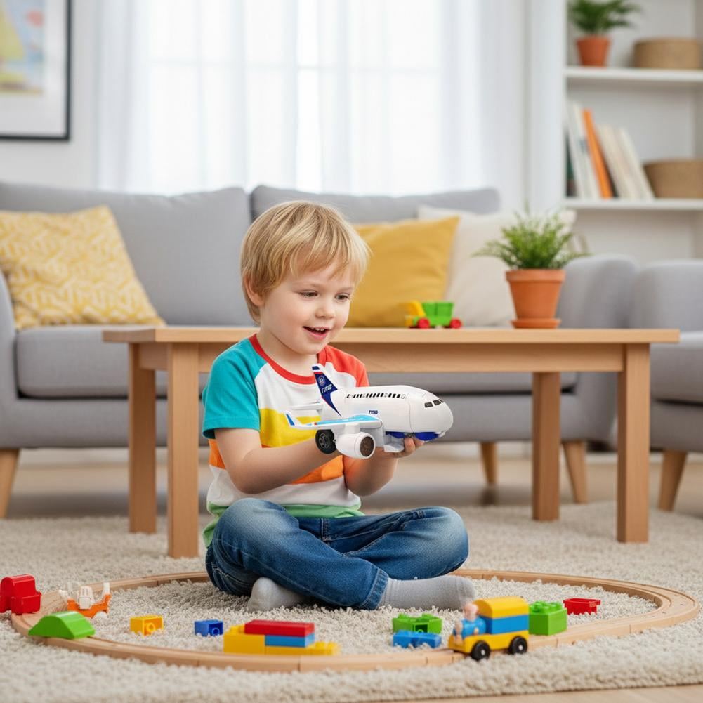 Transformation Airplane Robot Toys Airplane Models with Lights & Sounds Birthday For Childrens Toys Girls Boys Toy Car Gifts 1 Airplane boys, avoidance tech sound and plane boys plane trans