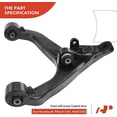 thumbnail image 3 of A-Premium Front Suspension Kit Control Arm Ball Joint Tie Rod End Compatible with Jeep Liberty 2002 2003 2004, 6-PC Set, Replace# 52088637AD, 52088637AE, 3 of 9