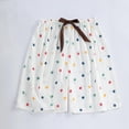 thumbnail image 2 of cfhntfmh Women's Pajama Shorts Summer Casual Lounge Sleep Shorts Wide Leg Soft Comfy Pj Bottoms Knee Length Shorts, 2 of 5