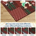 thumbnail image 4 of HOMERRY Xmas Rug Plaid Home Decor Carpet Indoor Modern Washable Non-slip Throw Rug for Living Room 5' x 7' Red, 4 of 5