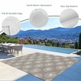 thumbnail image 3 of Beige Gray Dandelion Outdoor Rug 6x9 Ft - Reversible Patio Rug Outdoor Camping Rugs, Farmhouse Botanical Blossom Washable Indoor Outdoor Area Rugs, Non-Slip Outdoor Carpet Runner for Deck/Porch, 3 of 8