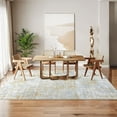 thumbnail image 2 of FairOnly 8'x10'Modern Low Pile Colorful Area Rug for Bedroom Ultra Thin Non Slip Stain Resistant Floor Cover for Living Room Dinning Room Kitchen,Grey Yellow, 2 of 7
