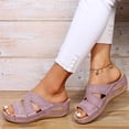thumbnail image 5 of Willtoo Orthopedic Sandals for Women, Women's Wide Width Flat Sandals with Arch Support, Wedge & Flip Flops, Casual Sandals in Faux Leather & Leather, Open Toe, Spring, Summer & Fall, 5 of 5