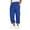 #350-Blue, variant on Handshe Men's Fleece-Lined Casual Cargo Pants with Multi-Pocket and Drawstring Elastic Waist Loose-Fit Comfort Workwear Style,Plus Size