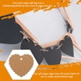 thumbnail image 2 of Qarigey Etiquetas de corazón Etiquetas de regalo Tarjetas de embalaje Nota de boda Etiqueta colgante Ropa Zapatos Bolsas Envoltura Accesorios Ropa, zapatos y accesorios Miscelánea Color de papel kraft, 2 of 6