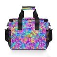thumbnail image 7 of FORMRS Insulated Cooler Bag 24 Cans Capacity Soft Leakproof Lunch Box with Side Pockets, Vibrant Geometric Pattern, 7 of 7