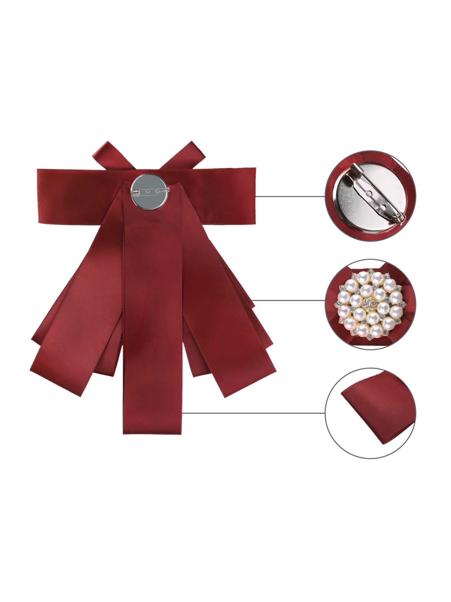 SupportStore Burgundy Ribbon Lapel Pin