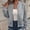 Gray women zip up bomber jacket a1, variant on BRELIL Women's Fall Winter Zip Up Bomber Jacket Long Sleeve Collared Casual Outerwear, Army Green S
