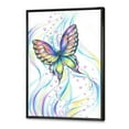 thumbnail image 2 of Designart Papillon irisé ART MURAL À CADRE FLOTTÉ, 2 of 4