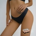 thumbnail image 5 of Paquete de 3 bragas de tanga sin costuras transpirables para mujer Ropa interior invisible, So-4, S Feliz Sencillez, 5 of 5
