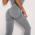 thumbnail image 4 of Tosmy Leggings For Women Leggings Solid Strethcy Yoga Fitness Women's High Waist Yoga Pants Workout Vacation Outfits Classic, 4 of 7