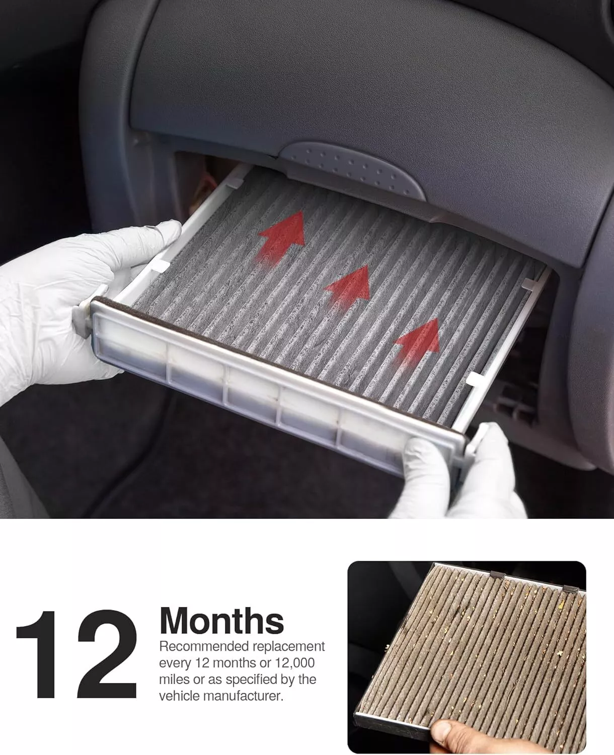 New Activated Carbon AIR FILTER 87139-YZZ20 87139-YZZ08 Fit