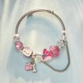 thumbnail image 5 of New Cute  Hello Kitty Bracelet Kawaii Anime Accessories Couple Crystal  Adjustable Bracelet Student Christmas Gifts, 5 of 5