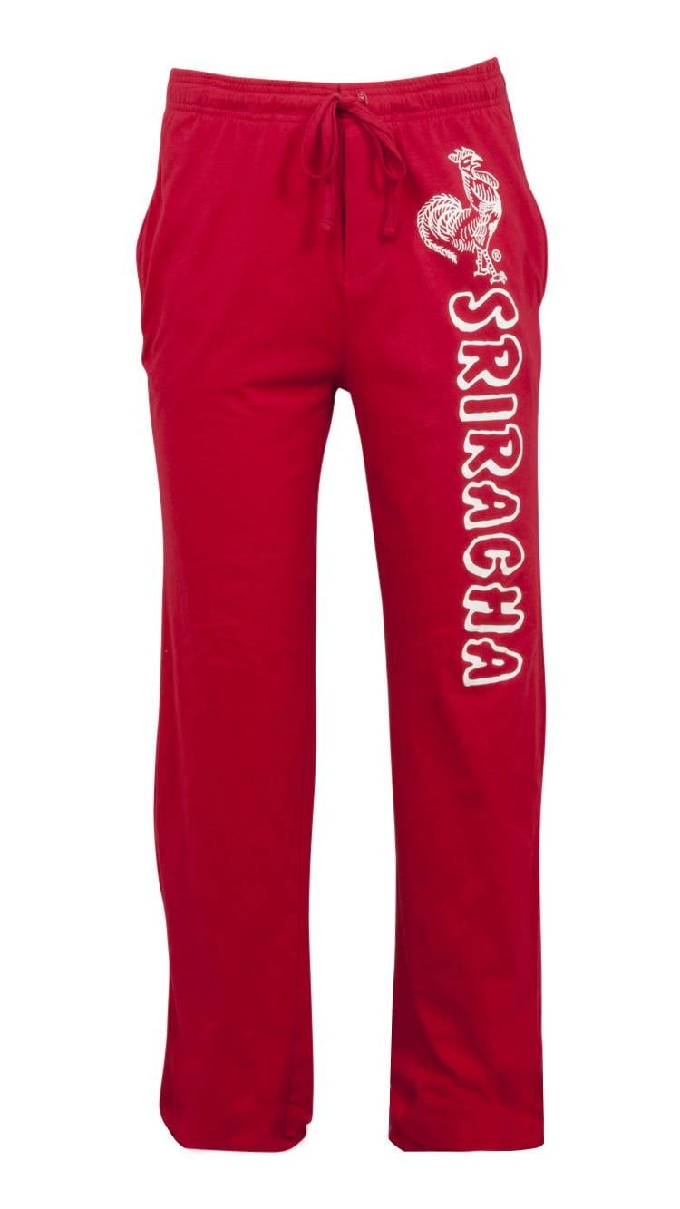 red sweat pants