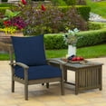 thumbnail image 6 of ARDEN Outdoor Foam Deep Seat Cushion Set, 22x24, Premium High-Density Foam, Never Flattens, Weather-Proof for Patio Chair Sofa Couch, Sapphire Blue Leala, 6 of 10