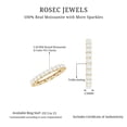 thumbnail image 6 of Rosec Jewels 2.8 CT Moissanite Full Eternity Ring, Genuine Moissanite Eternity Ring, Round Moissanite Ring for Women, 10K Yellow Gold, US 13.00, 6 of 7