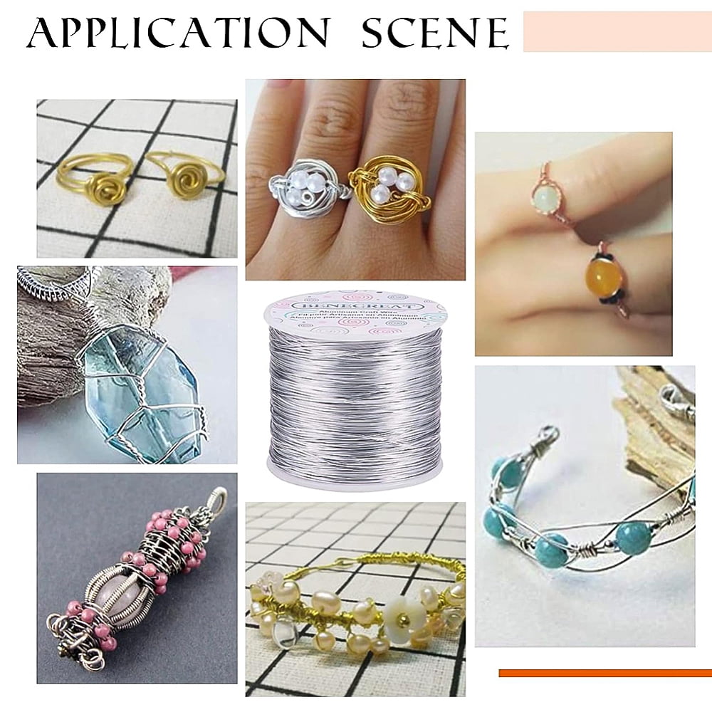 20 Gauge 770FT Aluminum Wire Anodized Jewelry Craft Making Beading Floral Colored Aluminum Craft Wire DIY for Decoration - Purple