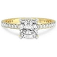 thumbnail image 3 of 3 Carat IGI Certified Cushion Shape Lab Grown Diamond Engagement Ring | 14K Yellow Gold | Myra Secret Halo Lab Diamond Ring | FG-VS1-VS2 Quality Friendly Diamonds, 3 of 5