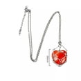 thumbnail image 6 of QQTDFG 1pc Aventurine Heart Crystal Pendant Holder Necklace Stainless Steel Cage-default, 6 of 6