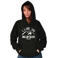 thumbnail image 4 of Love You To Mountains Hiking Couple Unisex Plus Fleece Graphic Hoodie Brisco Brands 2X, 4 of 5