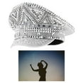 thumbnail image 6 of yuksok Steampunk Hat Sequin Classic Headwear for Music Festival Dress up Costume Ball, 6 of 9