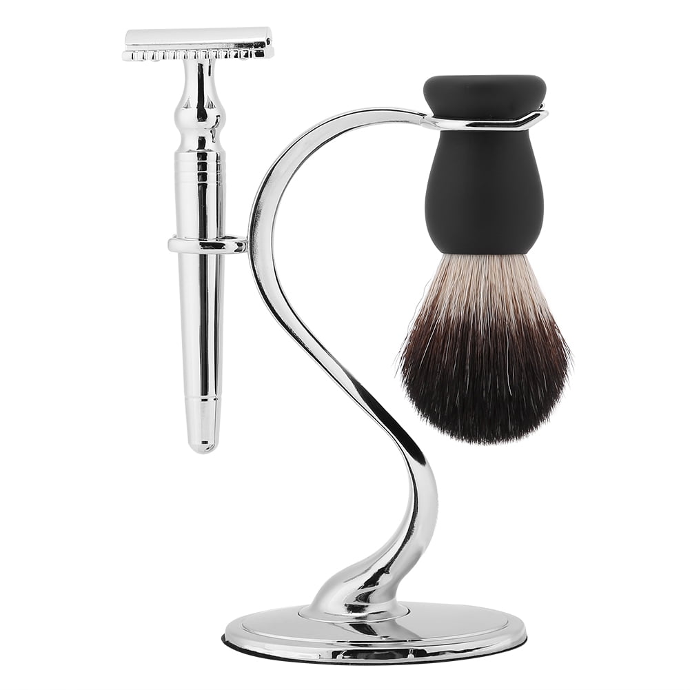 Tebru Men Shaving Brush Stand Razor Holder for Salon Home Travel Use, Razor Brush Stand