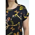 thumbnail image 4 of Blusa manga corta Roman Fashion 5523 Negro Talla Extra, 4 of 6