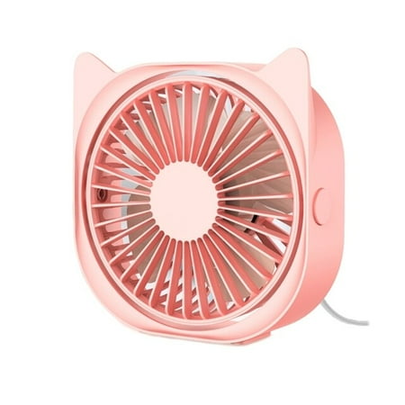 

DancePeanut Small Electric Fan Desktop Mini Cute Usb Fans 3 Speed 360 Rotation Desktop Fan Portable Gift