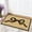 Black Bow, variant on Mats Doormat for Front Door Outdoor Entrance Black Bow Rug with Non-Slip Backing Inside Welcome Mat for Family Durable Low-Profile Home Rugs for Bedroom Bathroom Kitchen 16.9"x29.9"