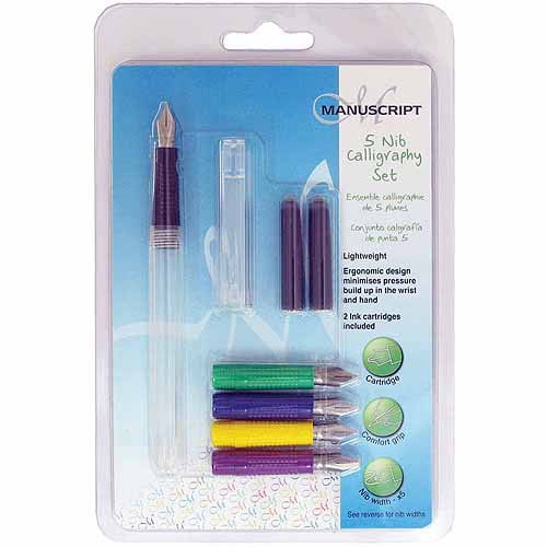 Manuscript Pen 5 Nib Calligraphy Set