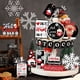 thumbnail image 2 of Juego De Café Con Copos De Nieve Navideños 18 Piezas Perchas De Madera Para Adornos Festivos, 2 of 5