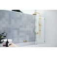 thumbnail image 2 of Glass Warehouse GW-BF-27.5-MB Vela 58-1/4" High X 27-1/2" Wide Shower Screen Frameless Tub, 2 of 7