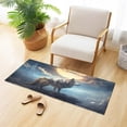 thumbnail image 2 of SKYSONIC Night Wolf Pattern Kitchen Mats 20"x39" Absorbent Non Slip Runner Rug Machine Washable Kitchen Floor Mat for Home Bathroom Door, 2 of 7