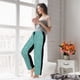thumbnail image 5 of Balery Teal Green Glitter Pantalones de pijama para mujer, pijamas ultraligeros, pantalones de estar por casa-Medium, 5 of 6