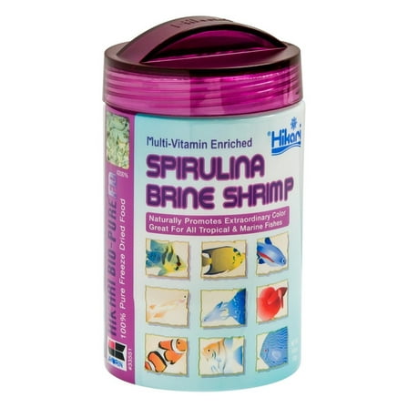 Hikari USA Bio-Pure Spirulina Brine Shrimp Freeze Dried Fish Food 0.42 oz