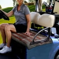 thumbnail image 3 of Xoenoiee Vintage American Flag Pattern Golf Cart Seat Covers, Universal Golf Cart Accessories Seat Towel/Blanket for Club Car EZGO and Yamaha, Easy Install and Clean, 3 of 5