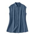 thumbnail image 4 of Sheghy Womens Tank Tops Plus Size Women Spring Summer Cotton Linen Loose New Sleeveless Top, Crew Neck Blouse, 4 of 6