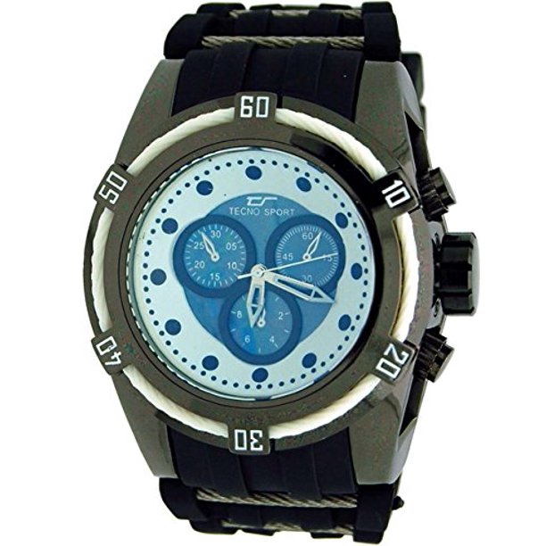 Tecno Sport TS85667 Tecno Sport Black N White Faux Chronograph Mens