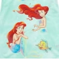 thumbnail image 2 of Little Mermaid Ariel and Flounder Girl's Mint Green Flutter Sleeved Nightgown, Size 4, 2 of 2