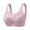 Pink, variant on LOVZFMLL Bras for Women Women's Plus Size Printed Collection Accessory Breast Gathering Thin Strapless Style Bra Gold 3XL/44/100