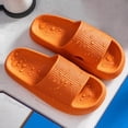 thumbnail image 1 of Cool Pantuflas Antideslizantes Casa Parejas Pantuflas Elásticas para Caminar (Naranja 34-35), 1 of 8