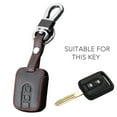 thumbnail image 4 of MYG Car Black Leather Remote Control Key Cover Case for Nissan Qashqai Micra Navara, 4 of 6