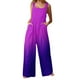 thumbnail image 1 of Pantalones de yoga Gibobby Monos de Mujer Verano Casual Suelto Sin mangas Patchwork Doble bolsillos Estampado floral Boho Pierna ancha L, 1 of 5