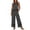 *Gray, variant on VBVC Women's Lace Trim 2 Piece Set, Ladies' Casual High Waist Wide Leg Pants Outfit, Soft Breathable Summer Loungewear For Women,Black,S-3XL