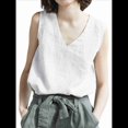 thumbnail image 1 of Camisetas de Tirantes de Verano con Cuello en V para Mujer, Informales, de Algodón y , Sin Mangas, Cómodas y Transpirables. L, 1 of 3