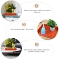 thumbnail image 2 of Miangastore 6pcs Creative Plastic Flower Pot Tray Creative Plants Gardening Pot Tray, 2 of 9